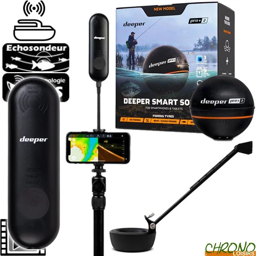 Kit Sondeur Bateau Amorceur Deeper PRO+ V2 + Amplificateur Wifi 3 Kit Sondeur Bateau Amorceur Deeper PRO+ V2 + Amplificateur Wifi