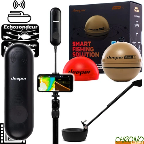 Kit Sondeur Bateau Amorceur Deeper CHIRP+ 2 + Amplificateur Wifi 3 Kit Sondeur Bateau Amorceur Deeper CHIRP+ 2 + Amplificateur Wifi
