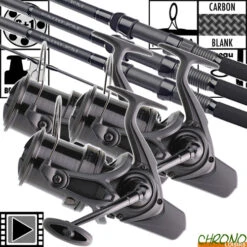 Ensemble Daiwa New Emblem Carp 50mm 13' 3.5lbs 45 SCW (les 3)