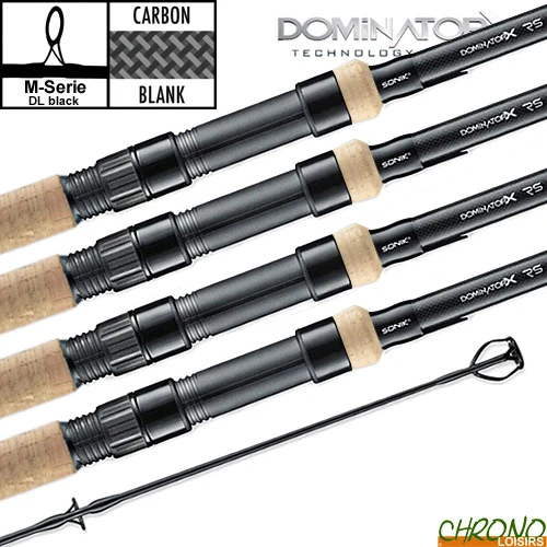 Canne Sonik DominatorX RS 10' 3lbs Full Cork (les 4) 3 Canne Sonik DominatorX RS 10' 3lbs Full Cork (les 4)